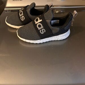 Adidas Kids Black and Gray Sneakers